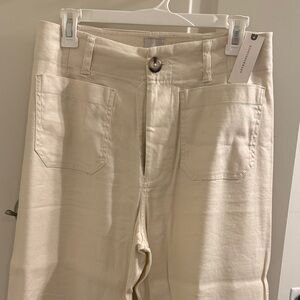 Maeve the Colette Linen High-Waisted Pants